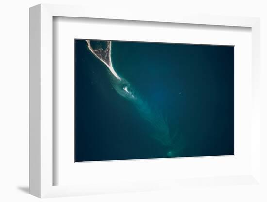 Satellite view of Cape Lookout area and North Atlantic Ocean, North Carolina, USA-null-Framed Photographic Print