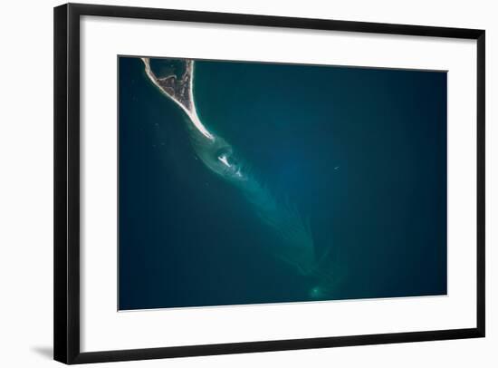 Satellite view of Cape Lookout area and North Atlantic Ocean, North Carolina, USA-null-Framed Photographic Print