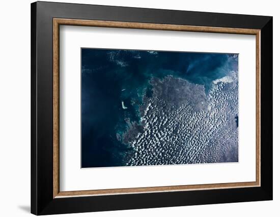 Satellite view of clouds over Drysdale River, Western Australia, Australia-null-Framed Photographic Print