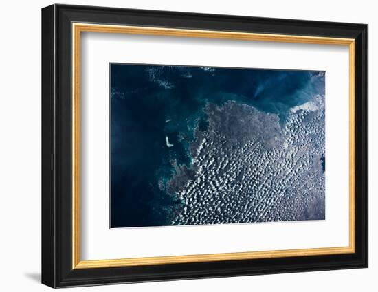 Satellite view of clouds over Drysdale River, Western Australia, Australia-null-Framed Photographic Print