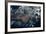 Satellite view of clouds over French Guiana Region-null-Framed Photographic Print