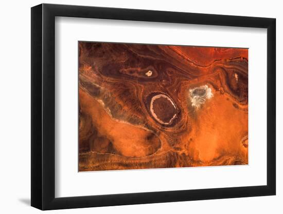 Satellite view of desert area, Tamanrasset, Algeria-null-Framed Photographic Print