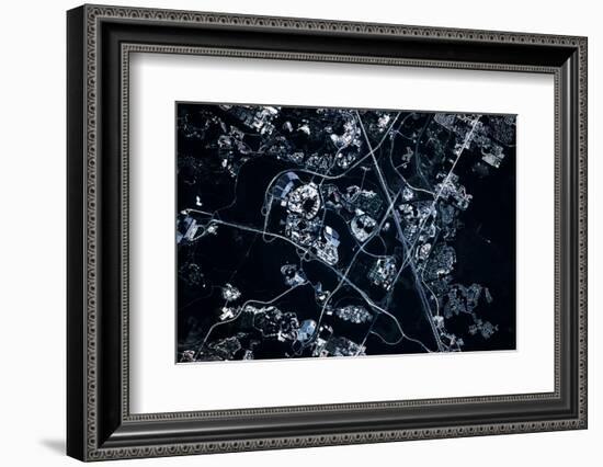 Satellite view of Disneyworld, Orlando, Florida, USA-null-Framed Photographic Print