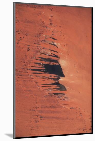 Satellite view of Ennedi Desert, Chad-null-Mounted Photographic Print