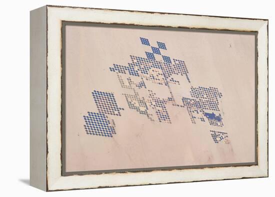 Satellite view of fields in Shamal Darfur, Sudan-null-Framed Premier Image Canvas