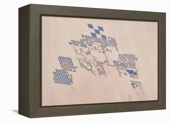 Satellite view of fields in Shamal Darfur, Sudan-null-Framed Premier Image Canvas