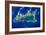 Satellite view of Grand Cayman-null-Framed Photographic Print