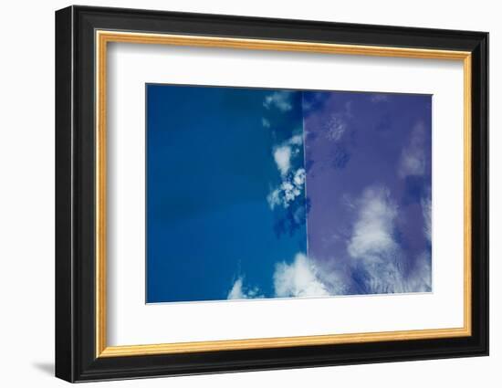 Satellite view of Great Salt Lake, Utah, USA-null-Framed Photographic Print