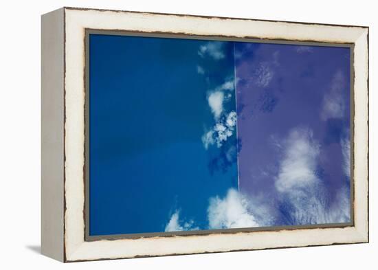 Satellite view of Great Salt Lake, Utah, USA-null-Framed Premier Image Canvas