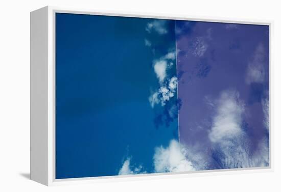 Satellite view of Great Salt Lake, Utah, USA-null-Framed Premier Image Canvas