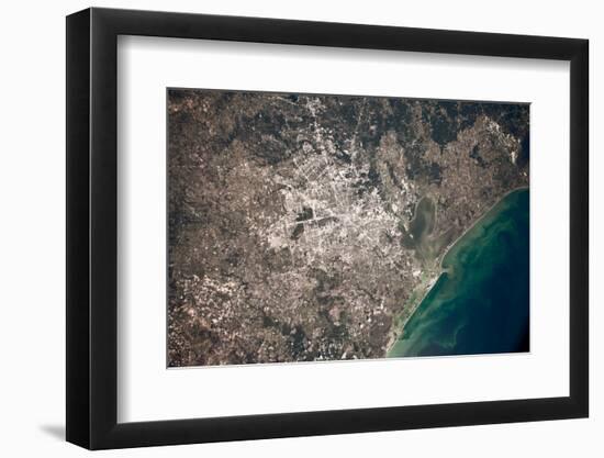 Satellite view of Houston, Texas, USA-null-Framed Photographic Print