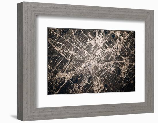 Satellite view of Houston, Texas, USA-null-Framed Photographic Print