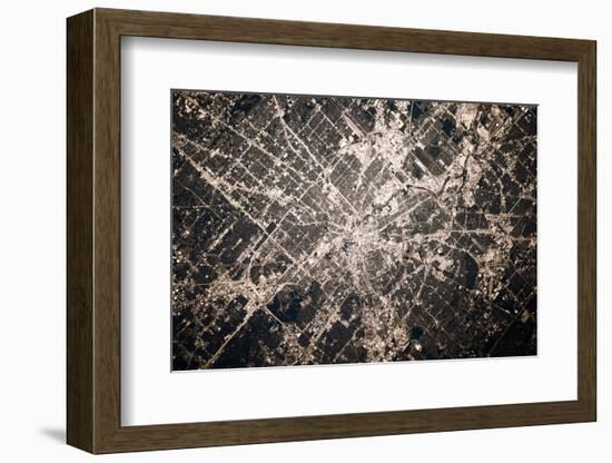 Satellite view of Houston, Texas, USA-null-Framed Photographic Print