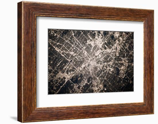 Satellite view of Houston, Texas, USA-null-Framed Photographic Print