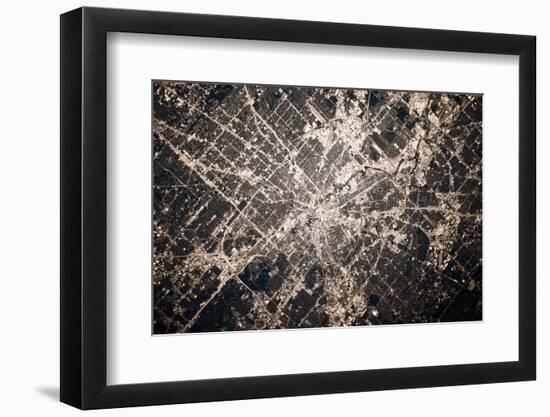 Satellite view of Houston, Texas, USA-null-Framed Photographic Print