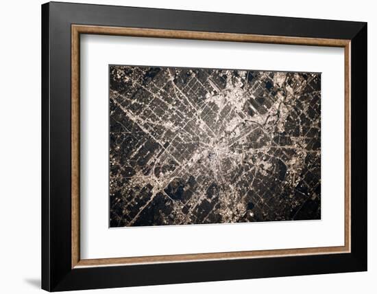 Satellite view of Houston, Texas, USA-null-Framed Photographic Print