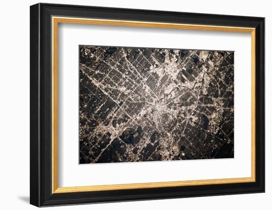 Satellite view of Houston, Texas, USA-null-Framed Photographic Print