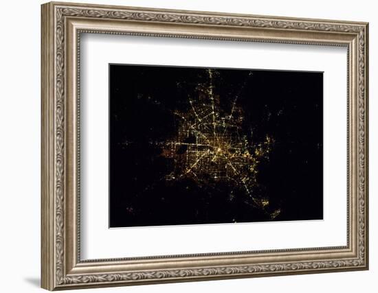 Satellite view of Houston, Texas, USA-null-Framed Photographic Print