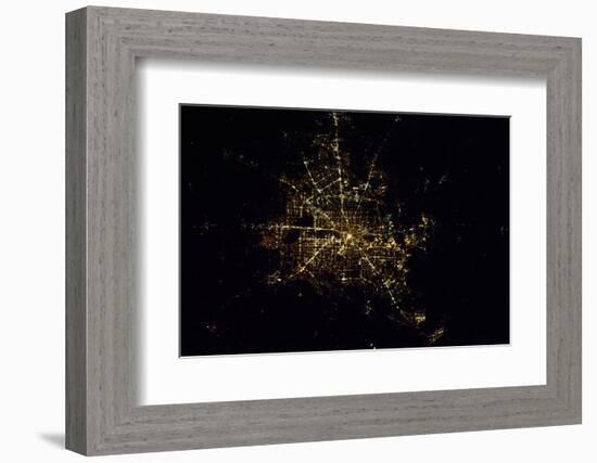 Satellite view of Houston, Texas, USA-null-Framed Photographic Print