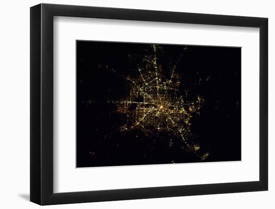 Satellite view of Houston, Texas, USA-null-Framed Photographic Print