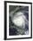 Satellite View of Hurricane Irene over the Bahamas.-Stocktrek Images-Framed Photographic Print