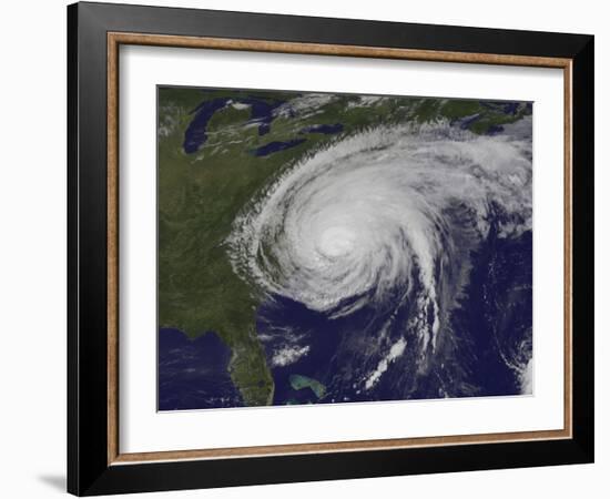 Satellite View of Hurricane Irene-Stocktrek Images-Framed Photographic Print