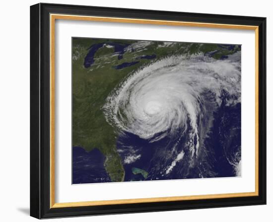 Satellite View of Hurricane Irene-Stocktrek Images-Framed Photographic Print