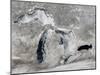 Satellite View of Ice on the Great Lakes, United States-null-Mounted Photographic Print