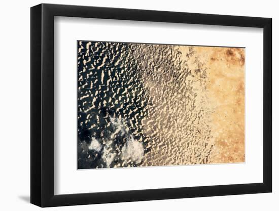 Satellite view of Lake Chad near Diffa, Niger-null-Framed Photographic Print