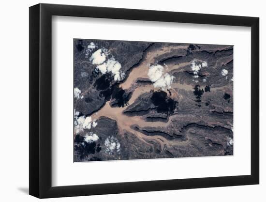 Satellite view of landscape, Borkou, Chad-null-Framed Photographic Print