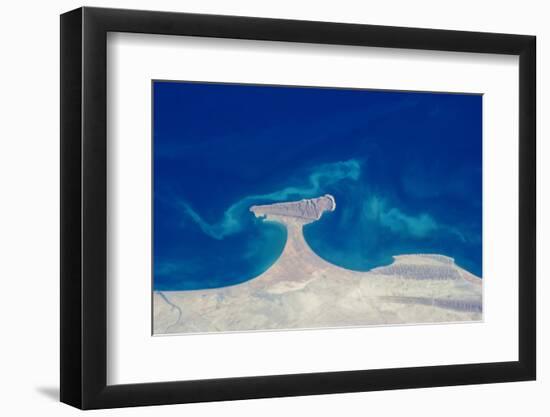 Satellite view of Makran Coastal Region, Balochistan, Pakistan-null-Framed Photographic Print