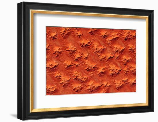 Satellite view of Murzuk Desert, Libya-null-Framed Photographic Print