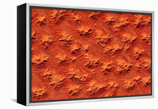 Satellite view of Murzuk Desert, Libya-null-Framed Premier Image Canvas