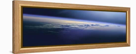 Satellite View of the Earth-null-Framed Premier Image Canvas