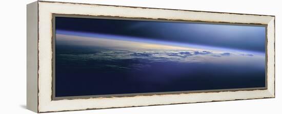 Satellite View of the Earth-null-Framed Premier Image Canvas