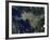 Satellite View of the Frasier River, British Columbia, Canada-Stocktrek Images-Framed Photographic Print