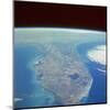 Satellite View of the Swampland around Southern Lake Okeechobee-null-Mounted Photographic Print