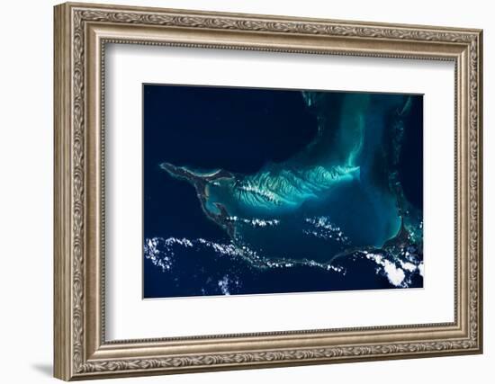 Satellite view of Turks and Caicos Islands-null-Framed Photographic Print