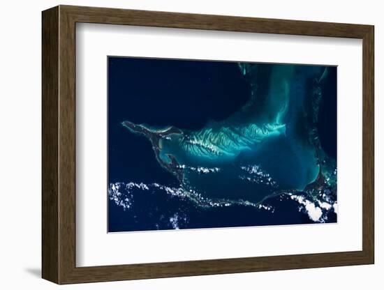 Satellite view of Turks and Caicos Islands-null-Framed Photographic Print