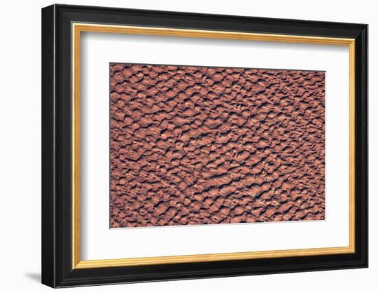 Satellite view of wet sand on riverbed, Ha'il Province, Saudi Arabia-null-Framed Photographic Print