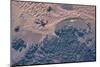Satellite view of wet sand on riverbed, Ha'il Province, Saudi Arabia-null-Mounted Photographic Print