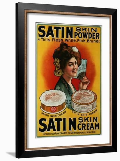 Satin Skin Powder, circa 1900-null-Framed Giclee Print