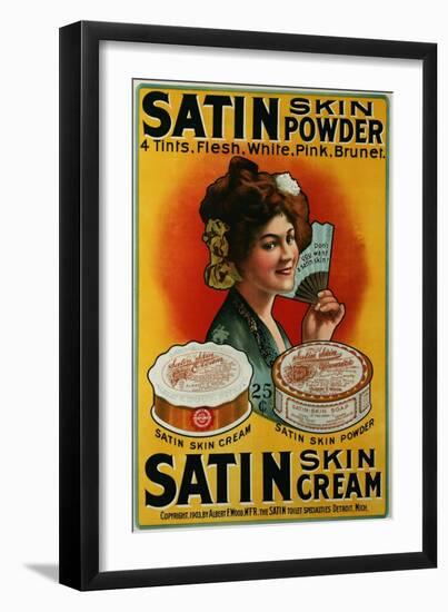 Satin Skin Powder, circa 1900-null-Framed Giclee Print