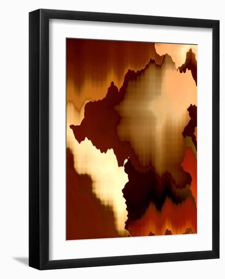 Satiny Red One-Ruth Palmer-Framed Art Print