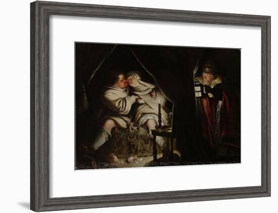 Satire on Celibacy-null-Framed Art Print