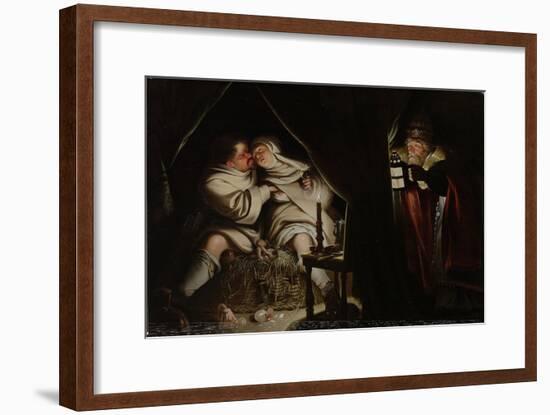 Satire on Celibacy-null-Framed Art Print