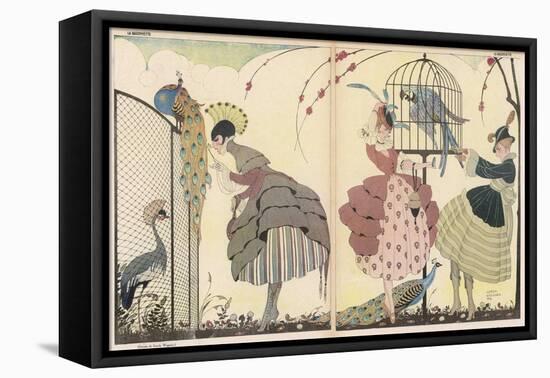 Satire on the Current "Peacock" Modes-Gerda Wegener-Framed Premier Image Canvas