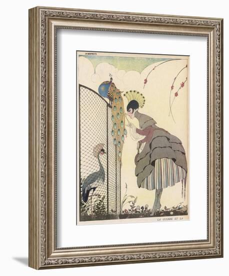 Satire on the Fashion for Voluminous Short Skirts and Use of Antique Styles-Gerda Wegener-Framed Photographic Print