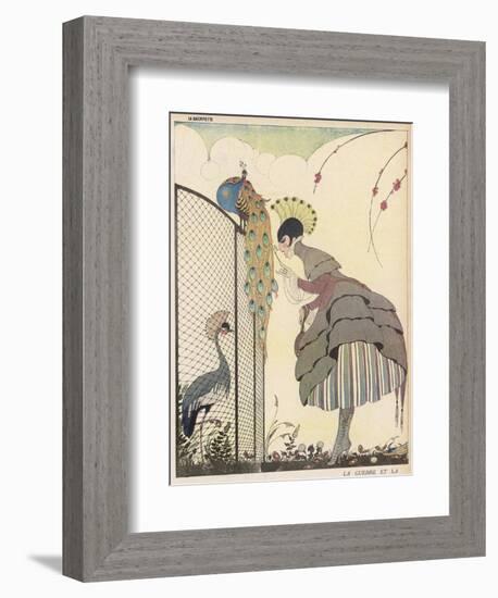 Satire on the Fashion for Voluminous Short Skirts and Use of Antique Styles-Gerda Wegener-Framed Photographic Print