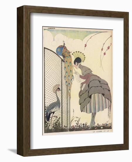 Satire on the Fashion for Voluminous Short Skirts and Use of Antique Styles-Gerda Wegener-Framed Photographic Print